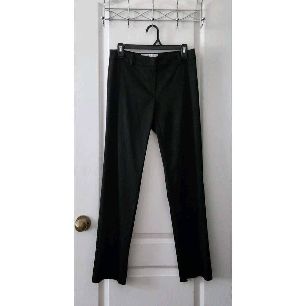 TRINA TURK‎ Women's Straight Leg Ankle Black High-Rise Pants Stretch Size 4